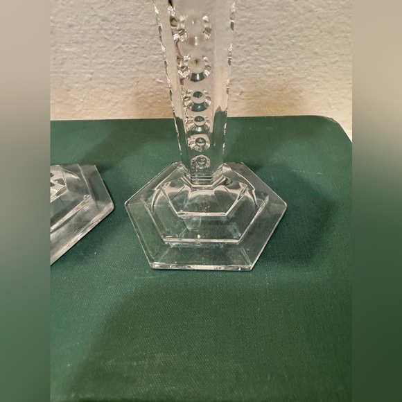 Vintage Towle Lead Crystal Candlestick Holders Made in Austria (Pair) - Picture 4 of 9